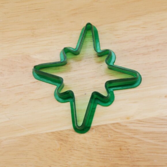 Vintage Green Plastic Christmas Cookie Cutters From 1980s Elf Reindeer Sleigh - Picture 9 of 15